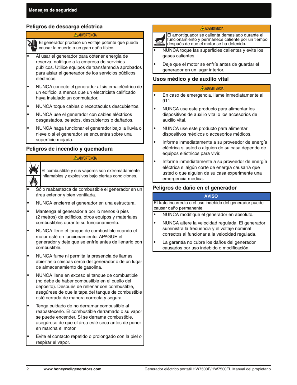 Honeywell HW7500EL User Manual | Page 54 / 94