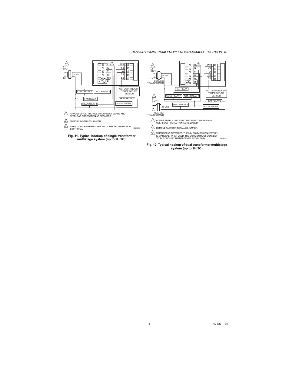 Honeywell COMMERCIALPRO TB7220U User Manual | Page 5 / 16