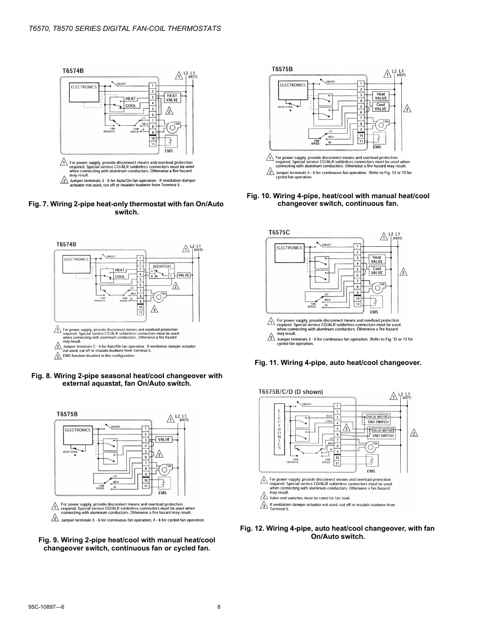 Honeywell T6570 User Manual | Page 8 / 12