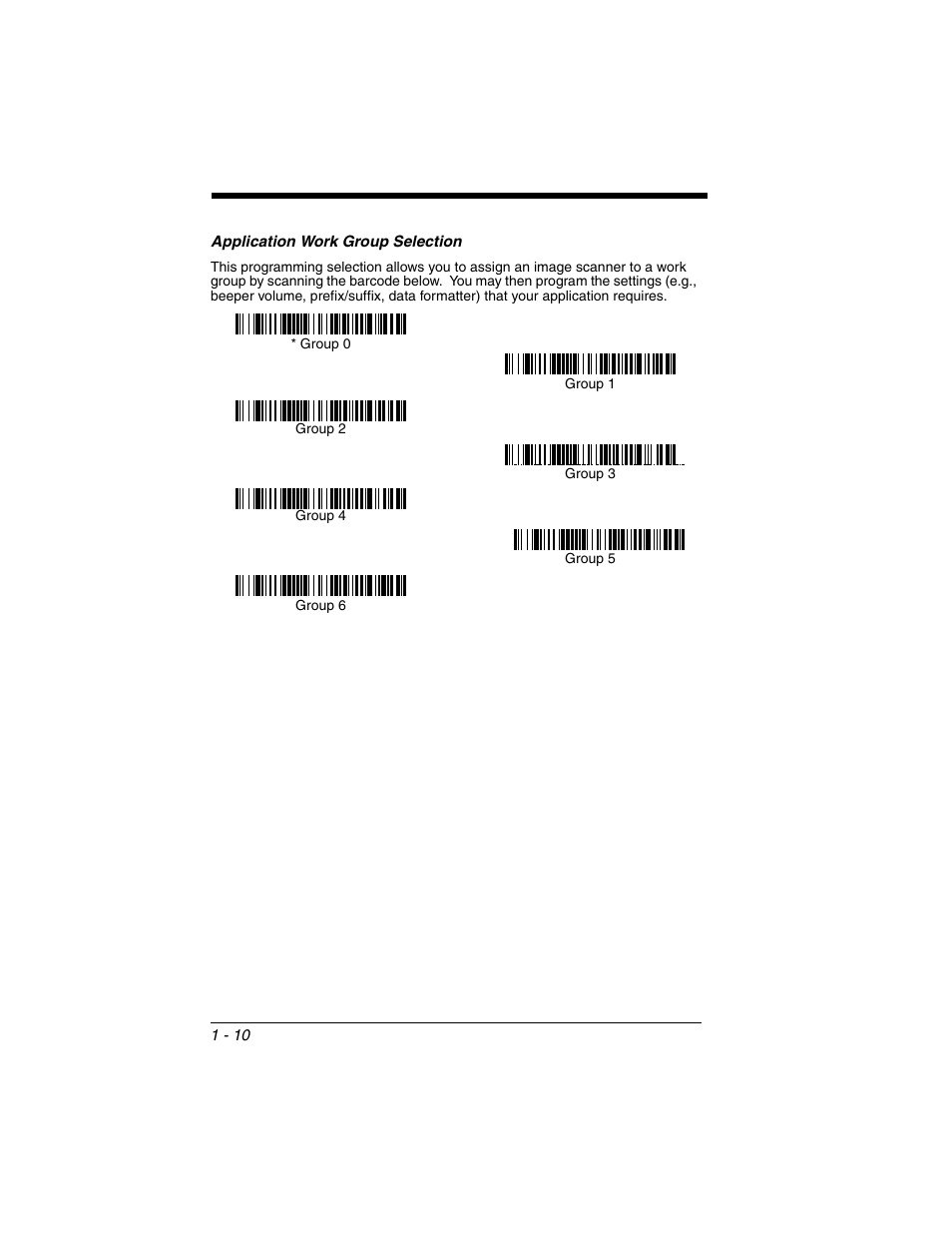 Application work group selection, Application work group selection -10 | Honeywell 2020 User Manual | Page 28 / 188