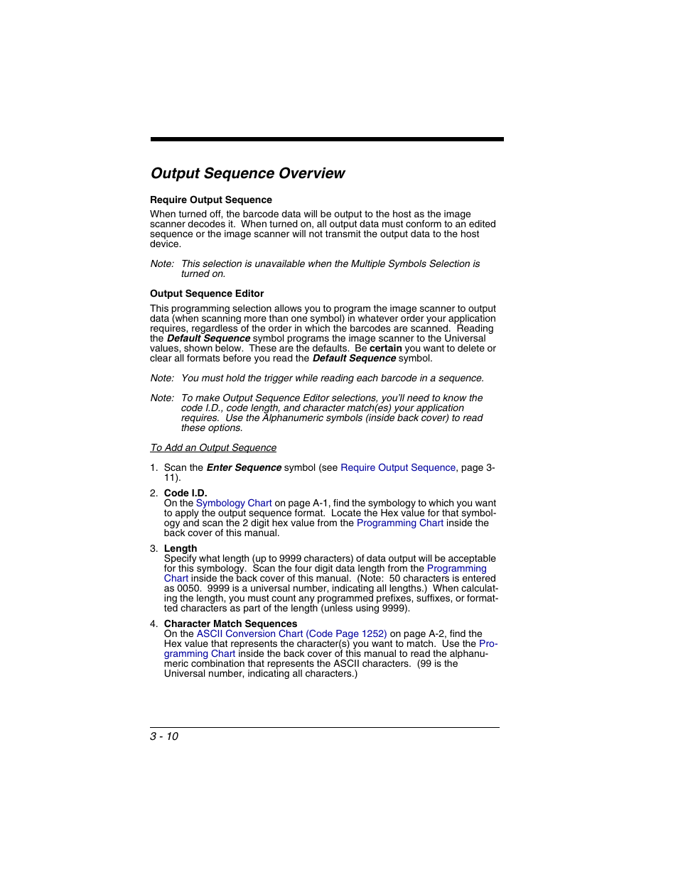 Output sequence overview, Output sequence overview -10 | Honeywell 2020 User Manual | Page 72 / 188