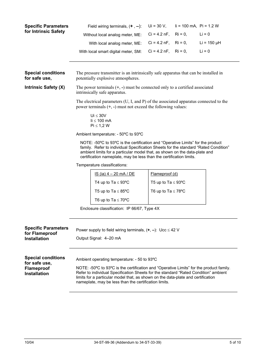 Honeywell ST 3000 User Manual | Page 119 / 126