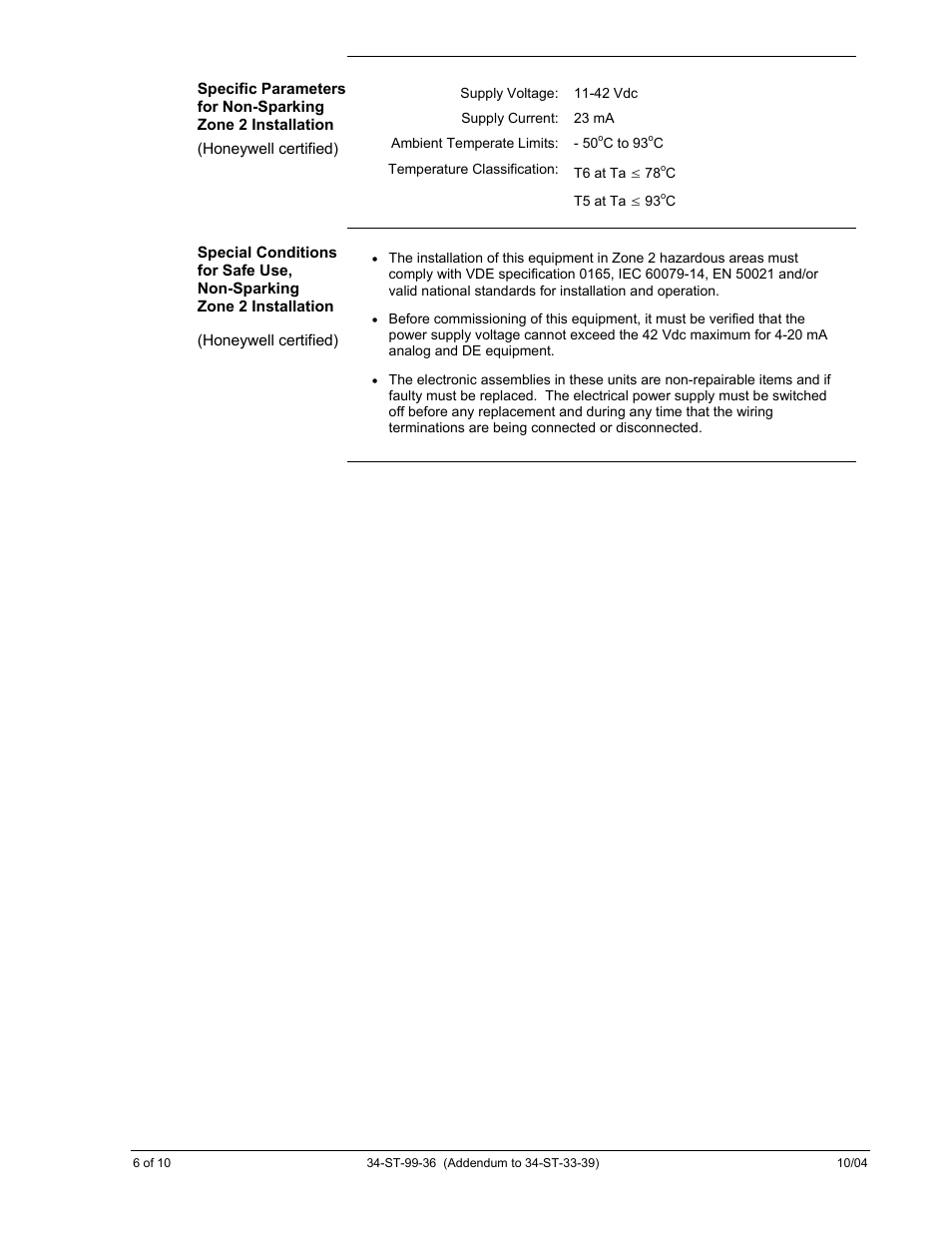 Honeywell ST 3000 User Manual | Page 120 / 126