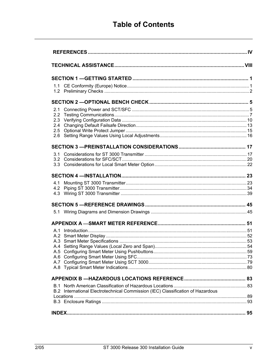 Honeywell ST 3000 User Manual | Page 5 / 126