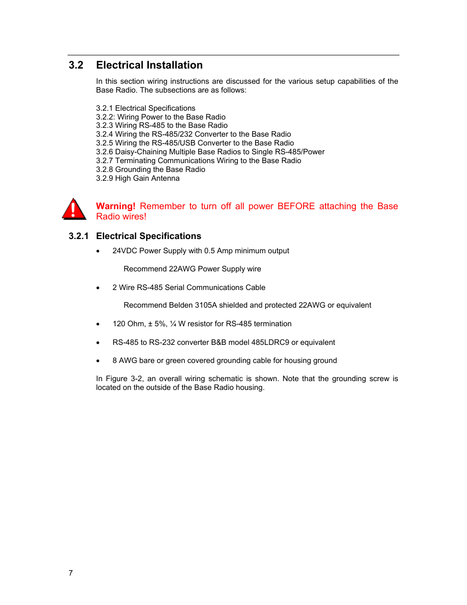 Lectrical, Nstallation, Electrical specifications | Electrical installation, 2 electrical installation | Honeywell ISM BAND XYR 5000 LINE User Manual | Page 14 / 49