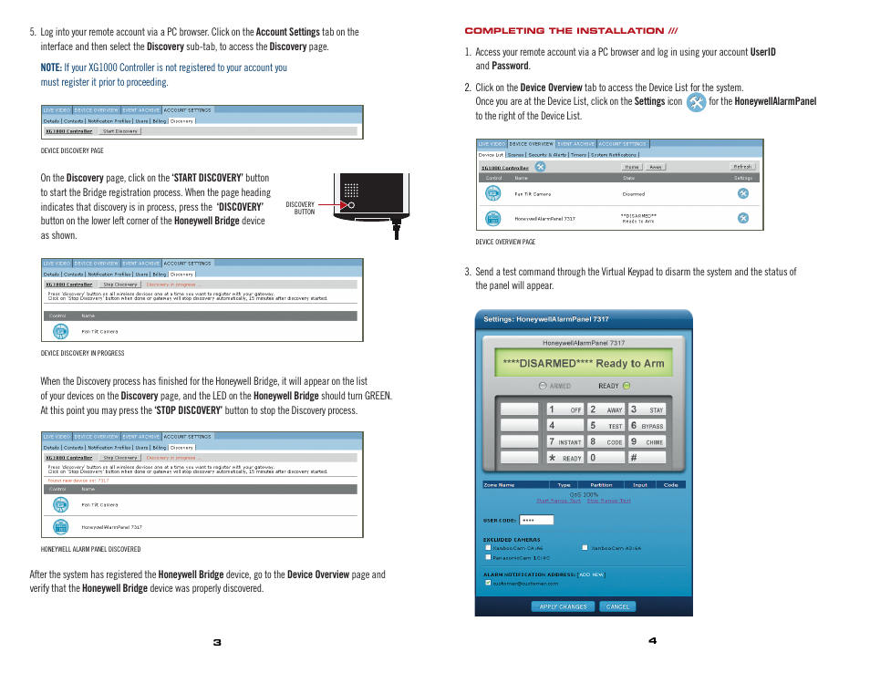 Honeywell XG1000 User Manual | Page 3 / 4