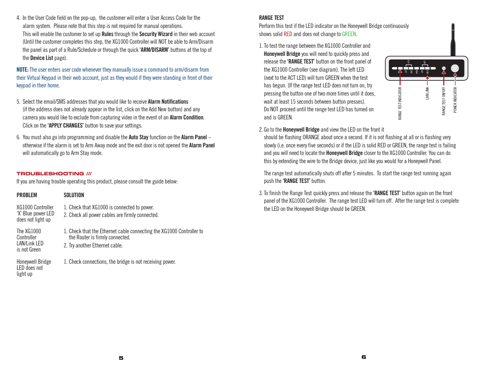 Honeywell XG1000 User Manual | Page 4 / 4