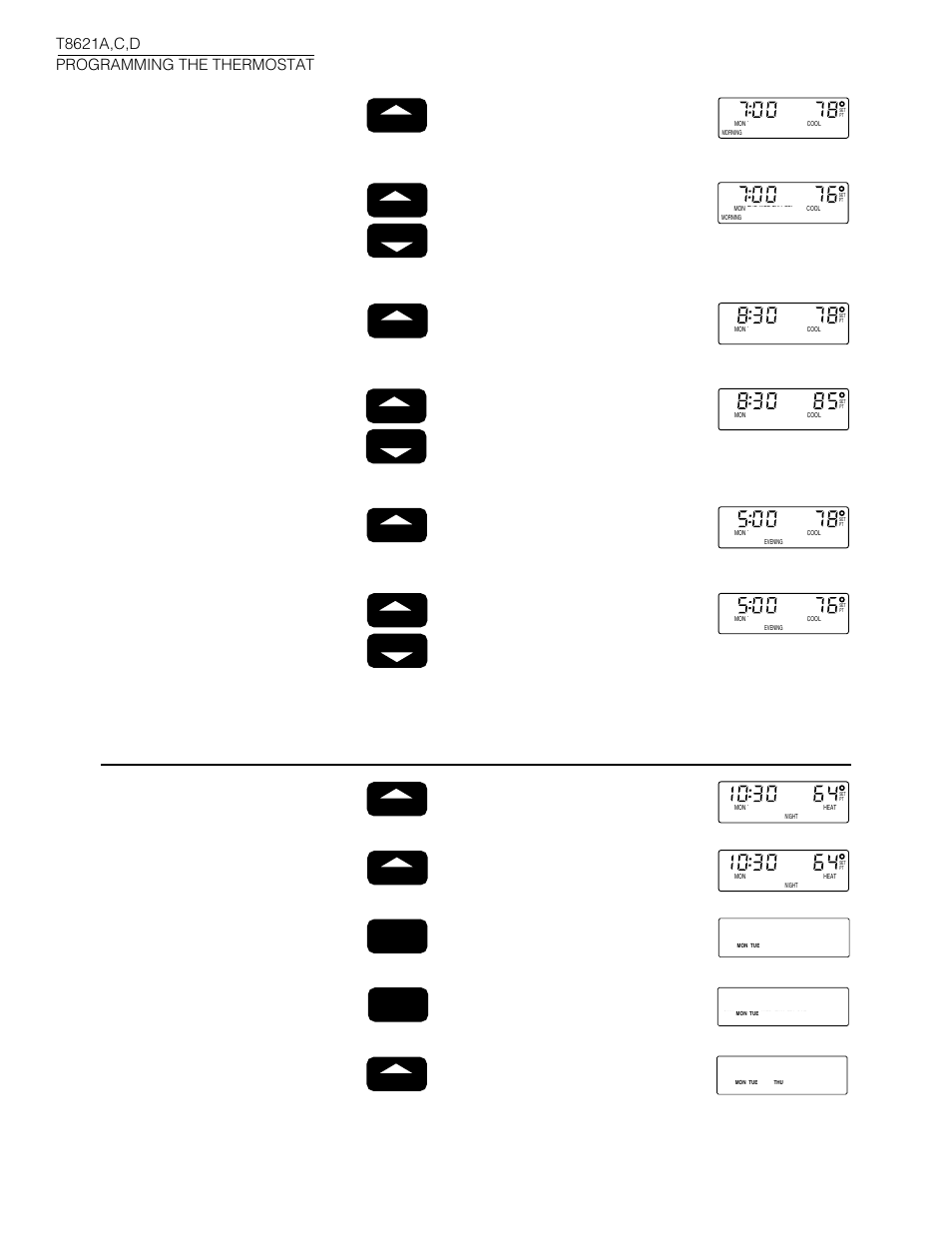 Honeywell CHRONOTHERM T8621A User Manual | Page 22 / 32