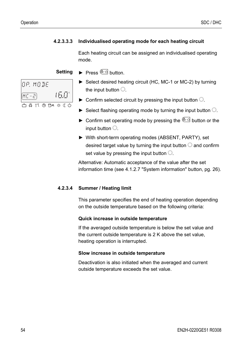 Honeywell SDC User Manual | Page 54 / 64