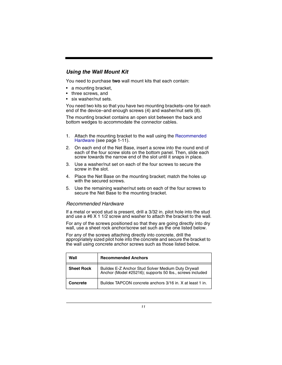 Using the wall mount kit | Honeywell Dolphin 7900 User Manual | Page 13 / 20