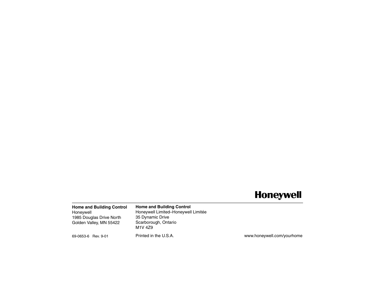 Honeywell MAGICSTAT CT3200 User Manual | Page 24 / 24