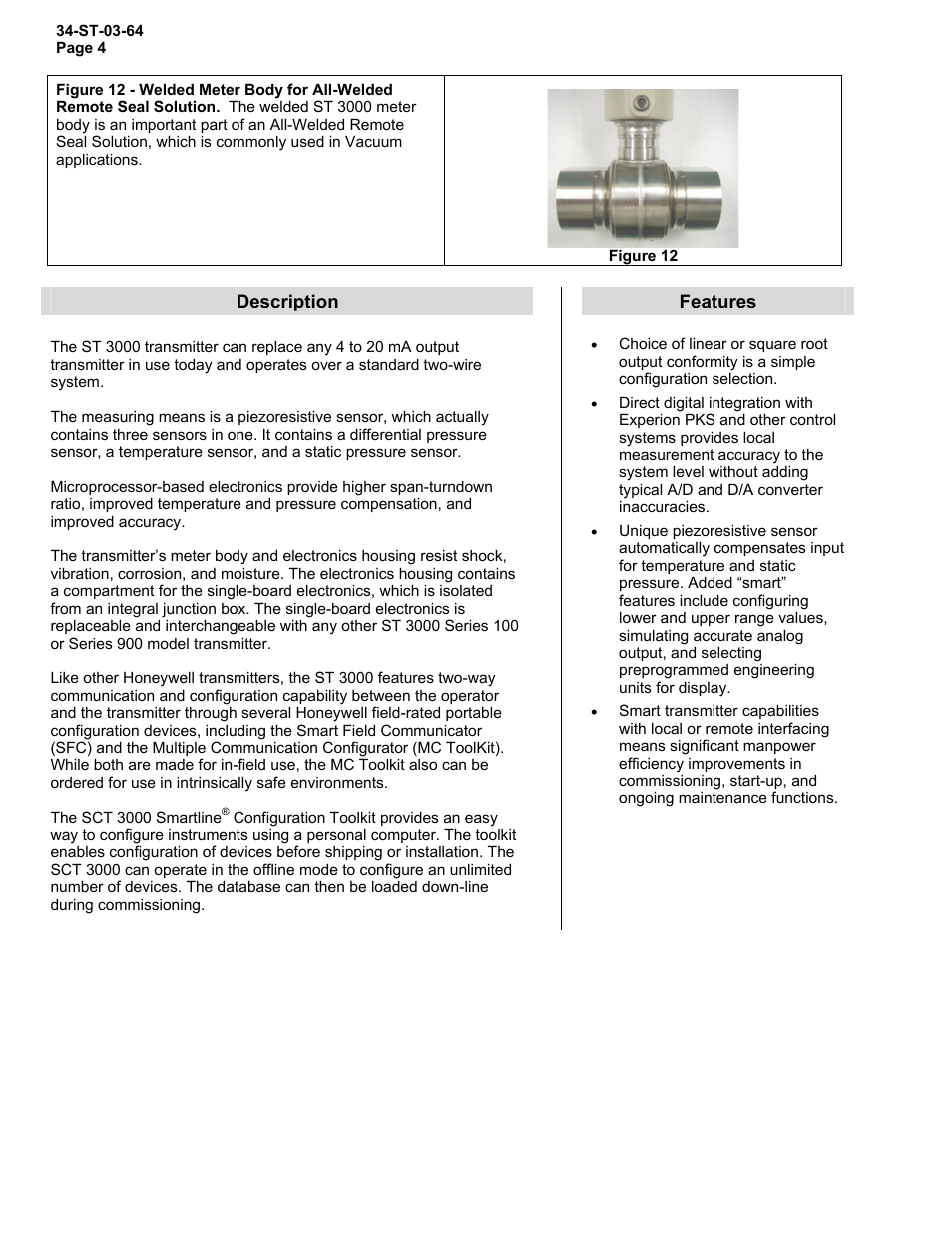 Honeywell STR12D User Manual | Page 4 / 36