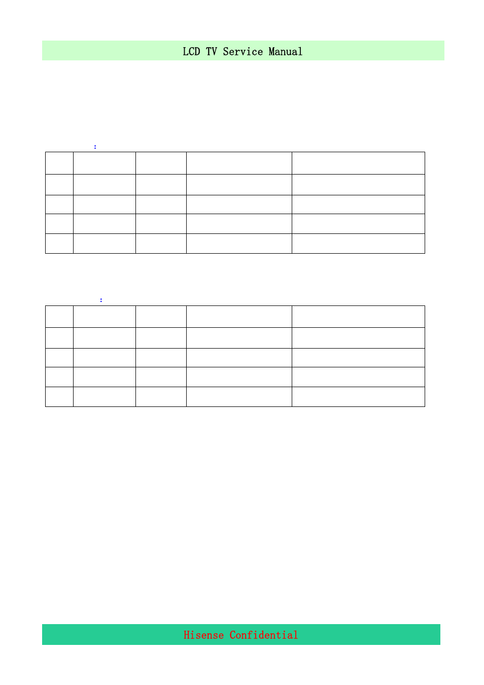 Lcd tv service manual hisense confidential | Hisense LCD32V86 User Manual | Page 13 / 46