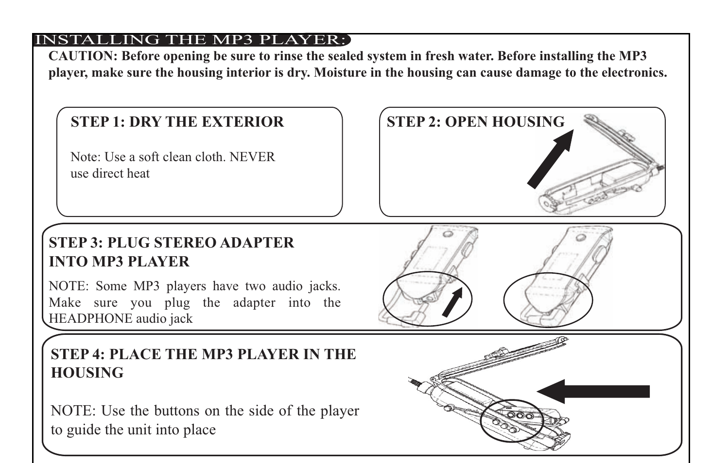 X-1 (H2O Audio) Oceanic DV Series User Manual | Page 10 / 18