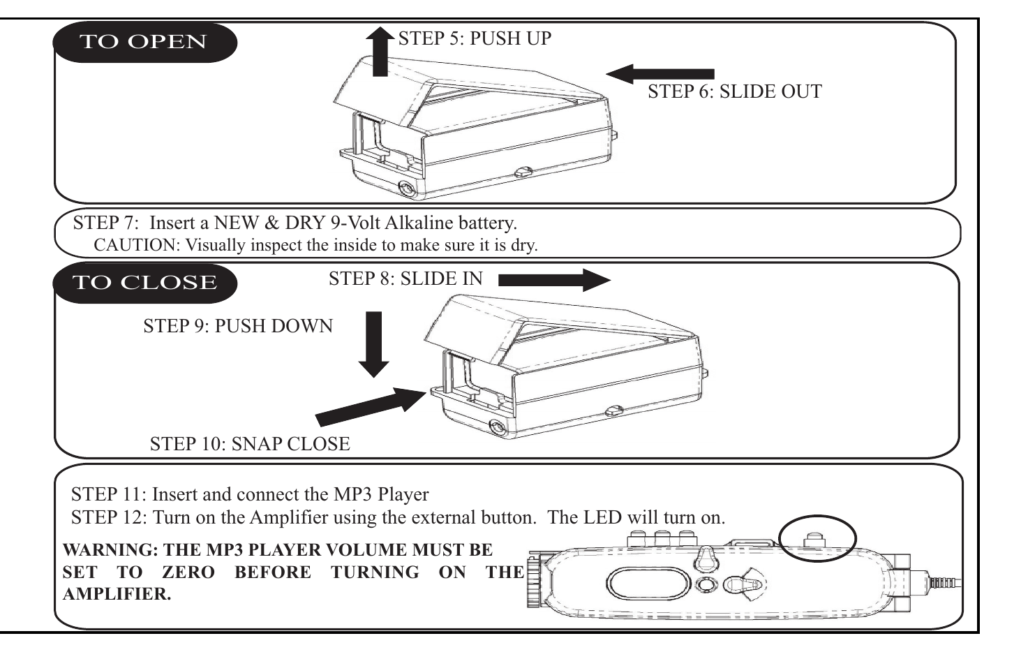 X-1 (H2O Audio) Oceanic DV Series User Manual | Page 12 / 18