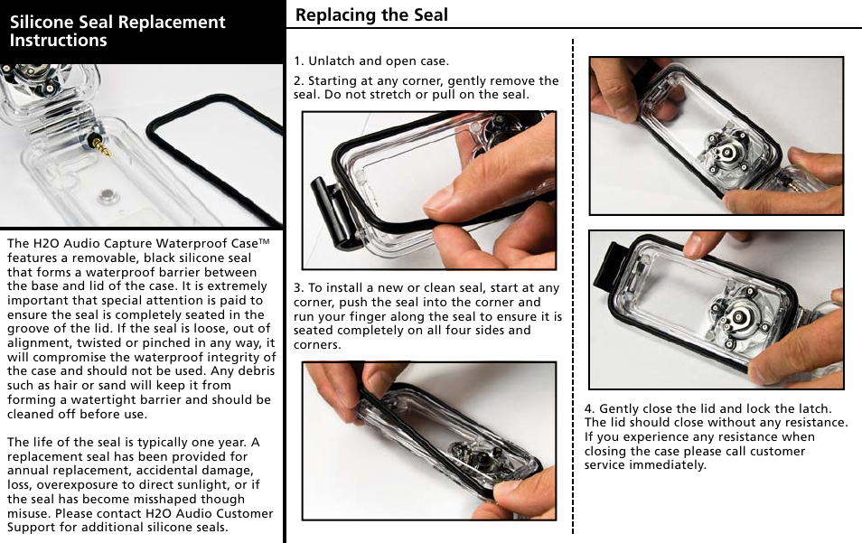 Sealcard_in5-bk.pdf | X-1 (H2O Audio) Capture iN5-BK User Manual | Page 2 / 3