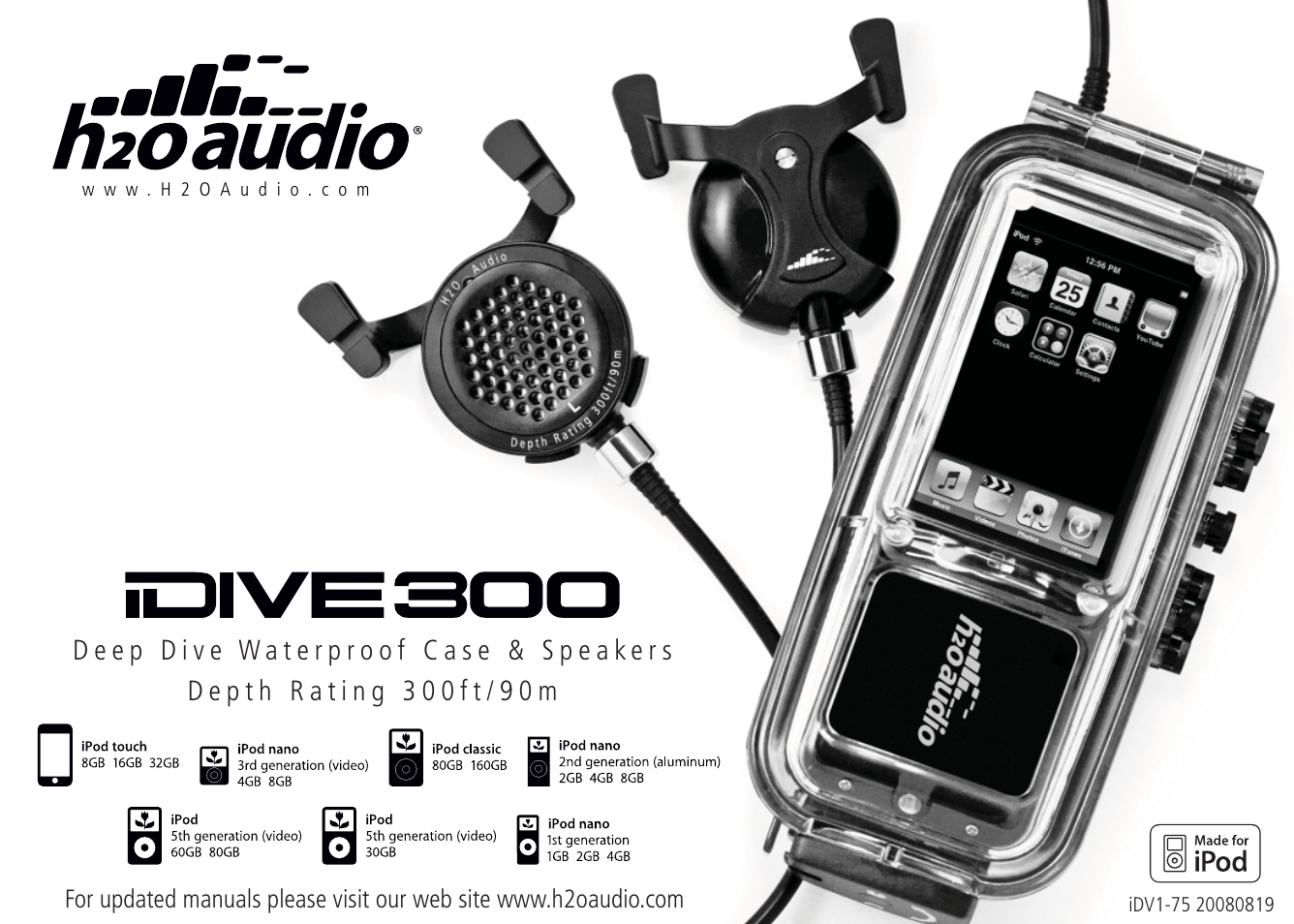 X-1 (H2O Audio) iDive 300 for iPod User Manual | Page 2 / 14