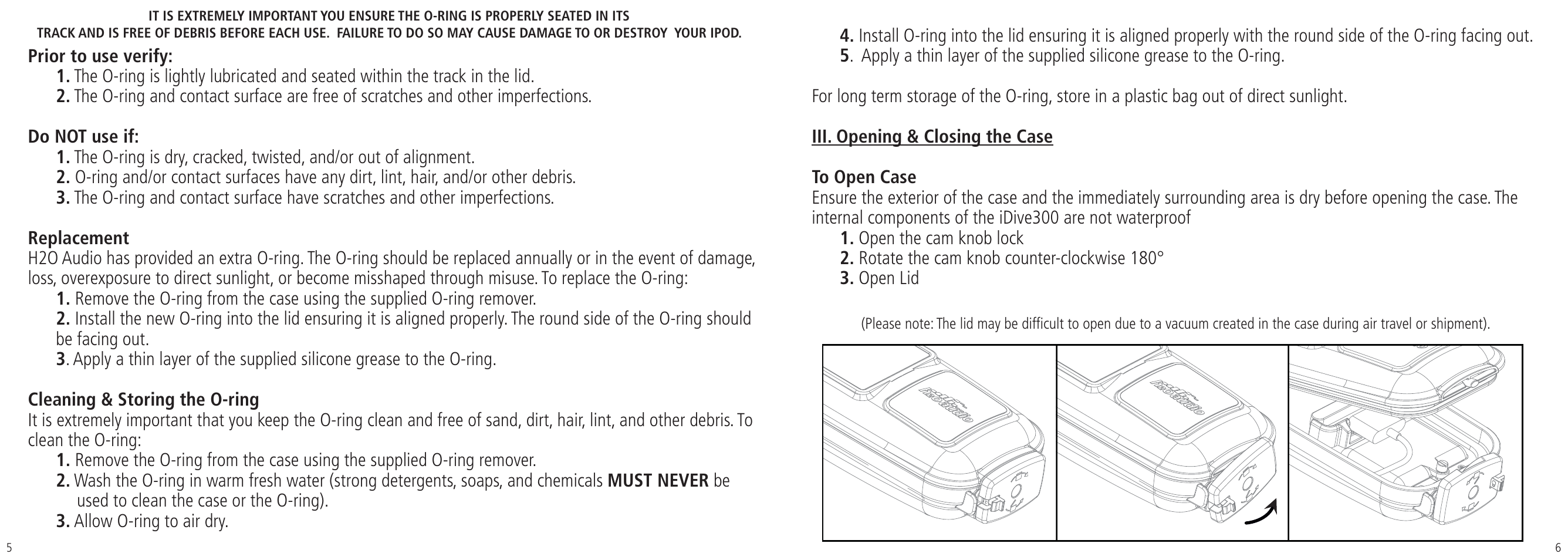 X-1 (H2O Audio) iDive 300 for iPod User Manual | Page 5 / 14