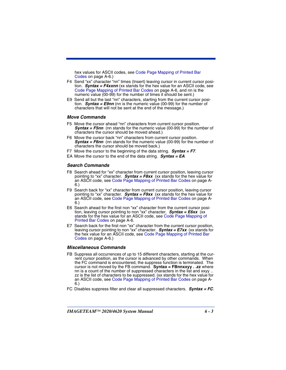 Hand Held Products 4620 User Manual | Page 101 / 248