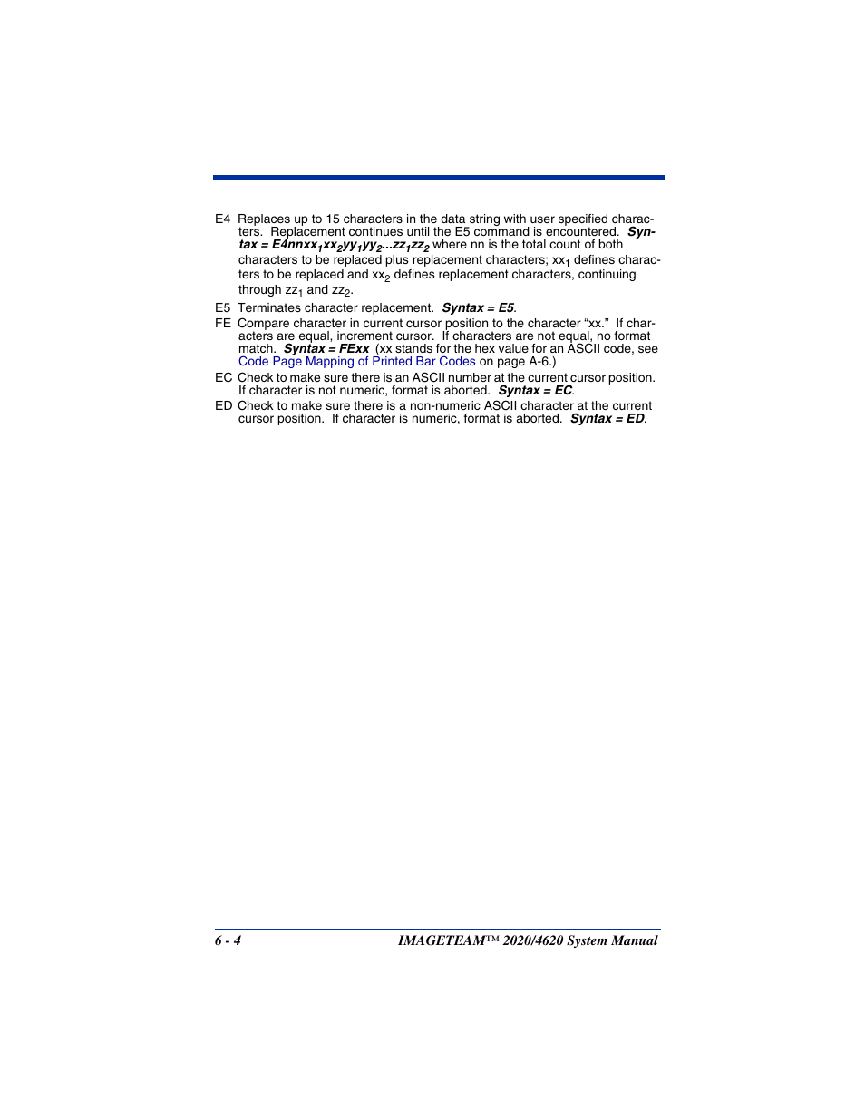 Hand Held Products 4620 User Manual | Page 102 / 248