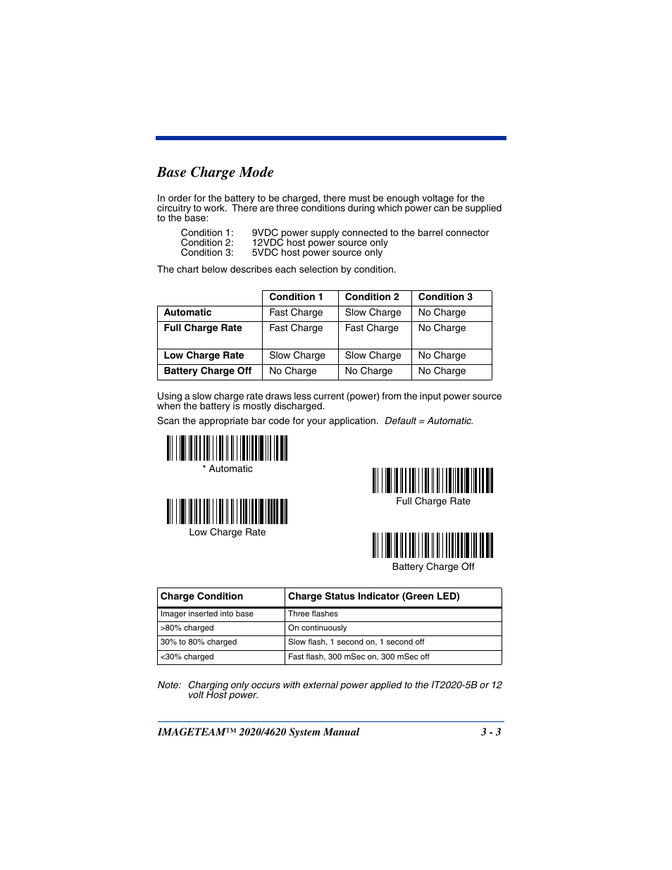 Base charge mode, Base charge mode -3 | Hand Held Products 4620 User Manual | Page 59 / 248
