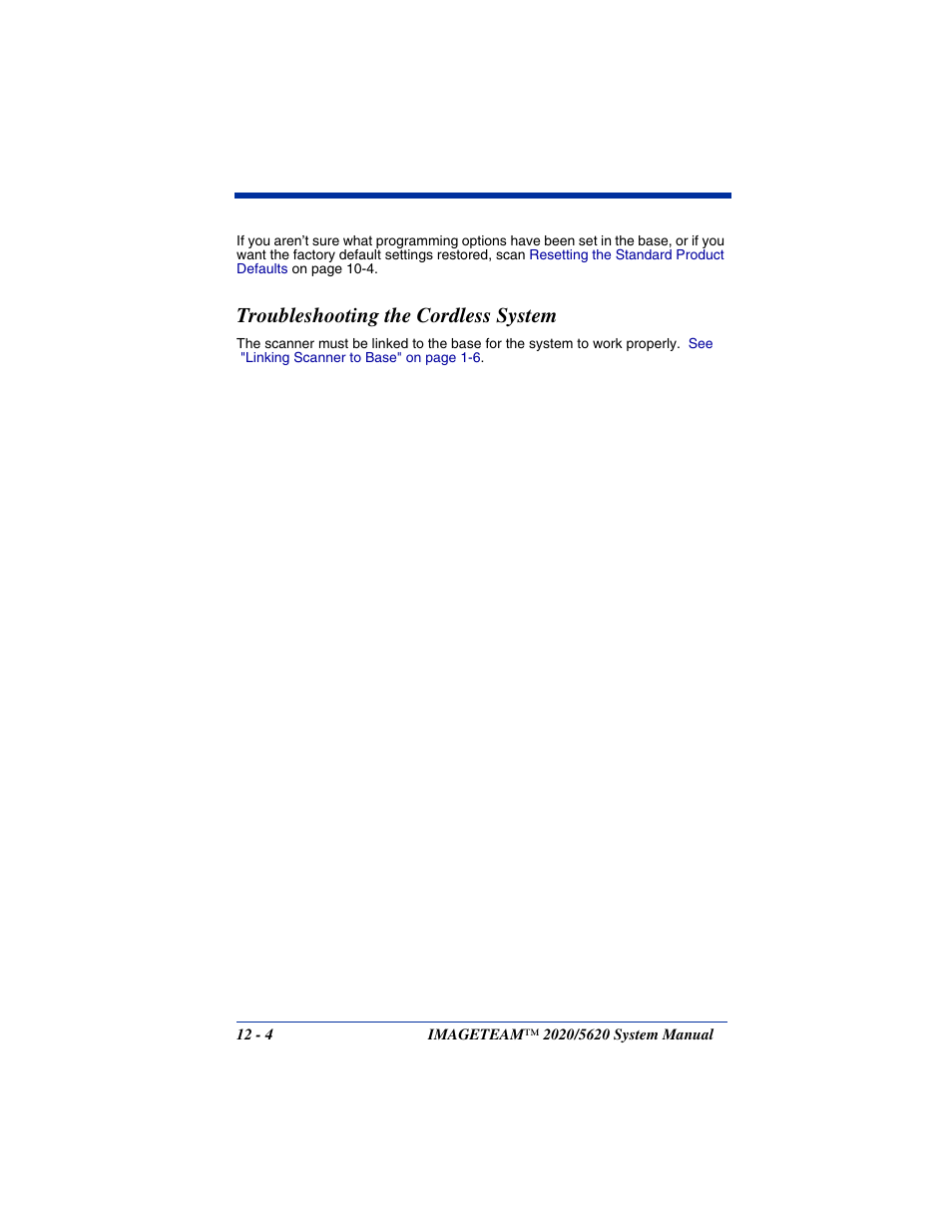 Troubleshooting the cordless system | Hand Held Products 2020/5620 User Manual | Page 154 / 168