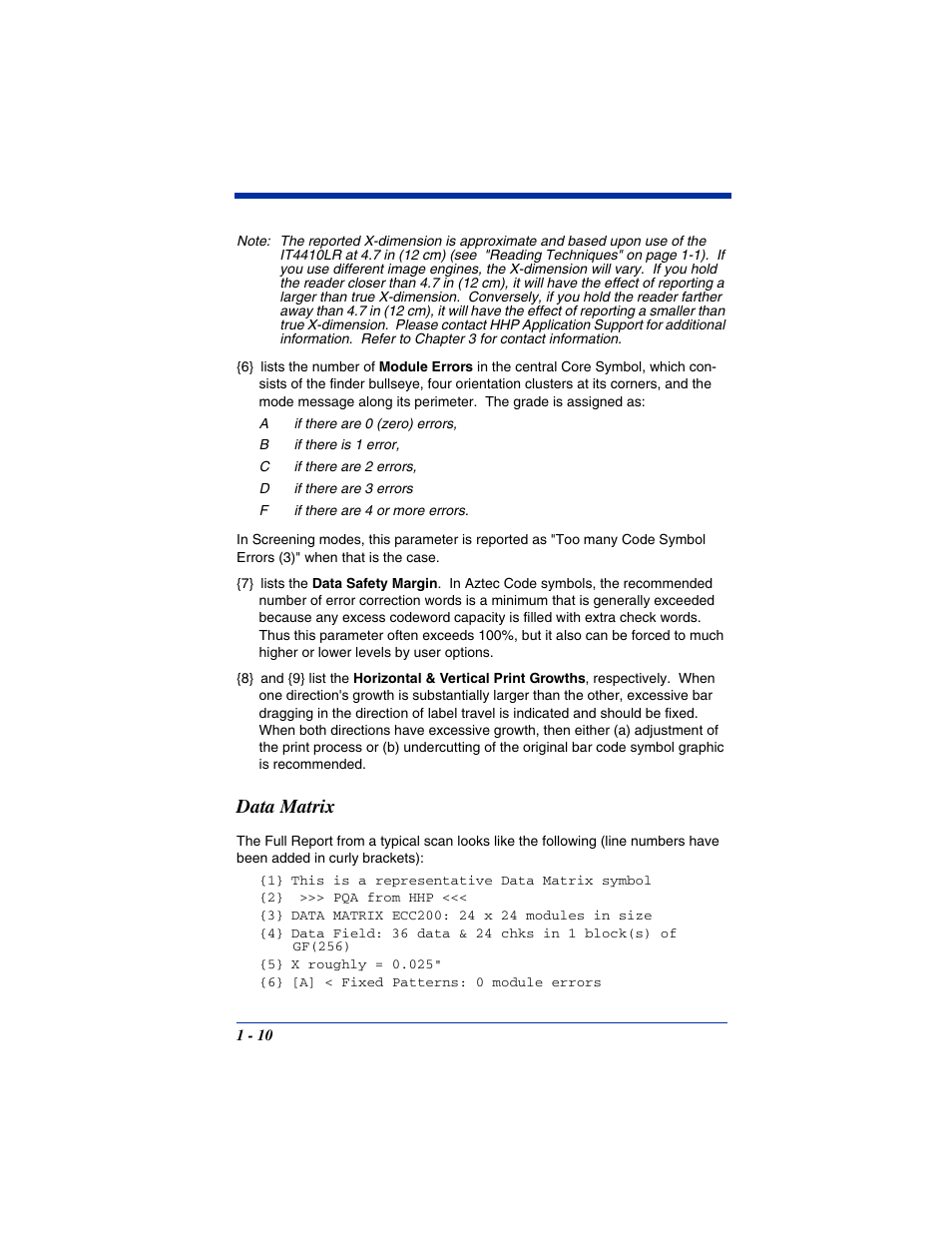 Data matrix, Data matrix -10 | Hand Held Products IT4800 User Manual | Page 14 / 32