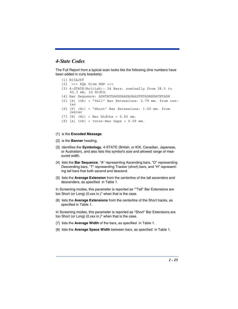 State codes, State codes -15 | Hand Held Products IT4800 User Manual | Page 19 / 32