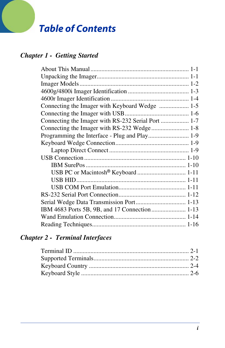 Hand Held Products 4600g User Manual | Page 7 / 234