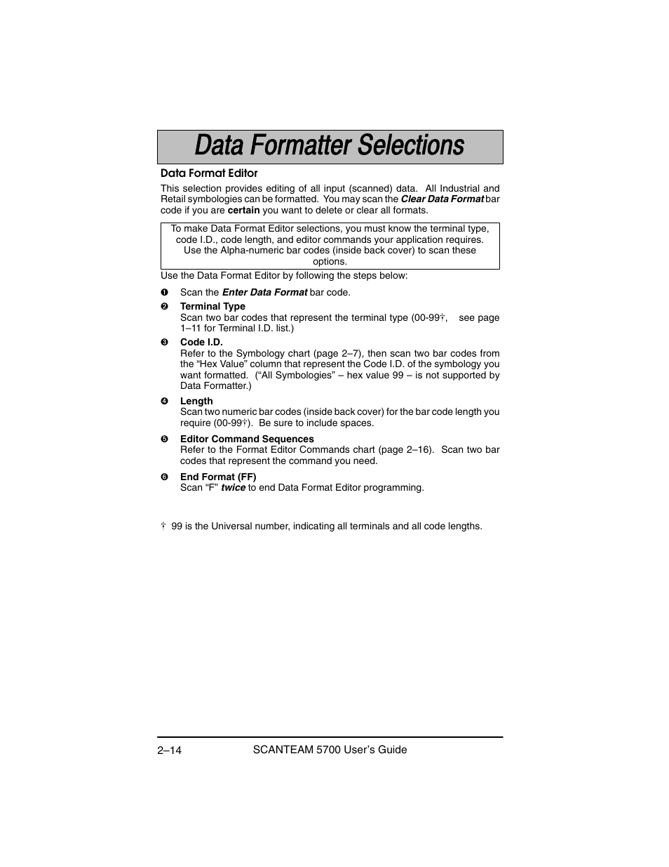 Hand Held Products 5700 User Manual | Page 38 / 100