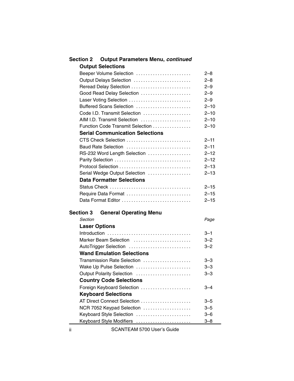 Hand Held Products 5700 User Manual | Page 6 / 100