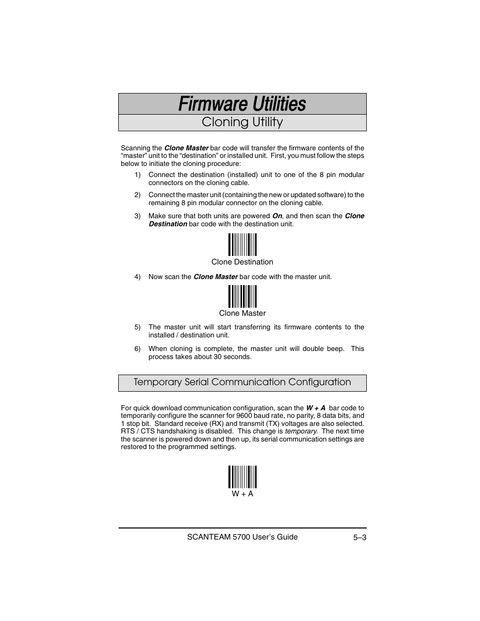 Cloning utility | Hand Held Products 5700 User Manual | Page 69 / 100