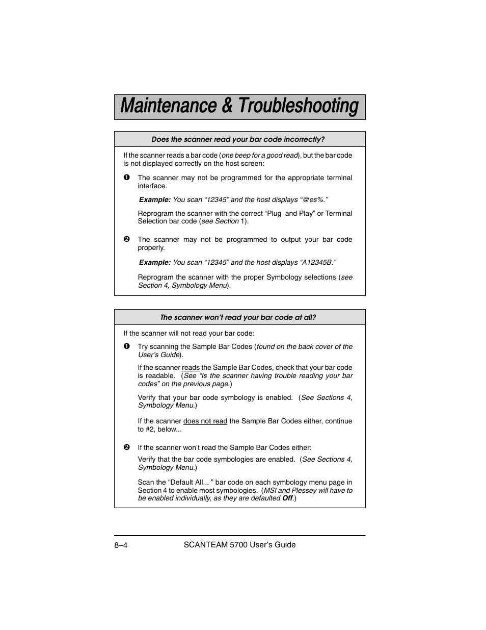 Hand Held Products 5700 User Manual | Page 86 / 100