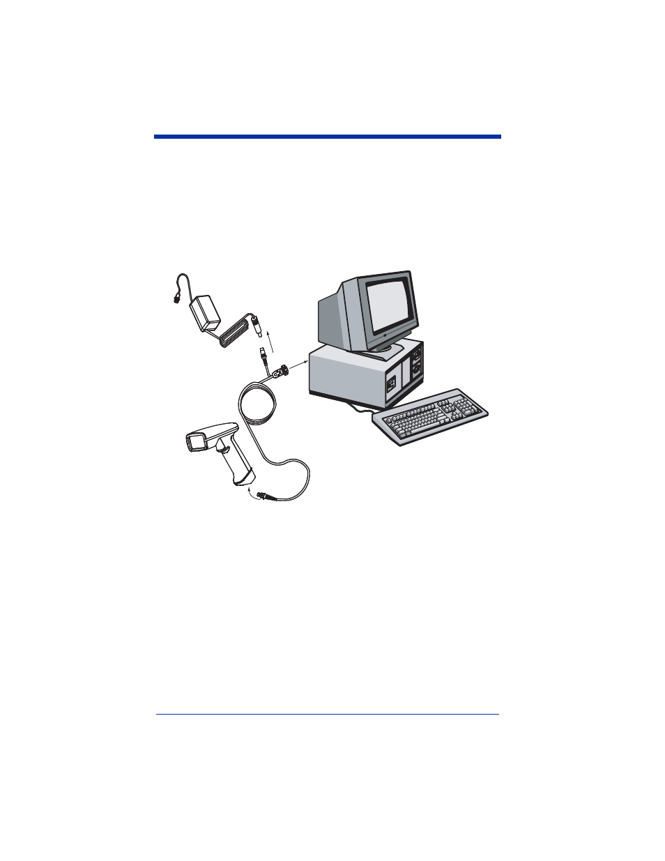 Connecting the scanner to a serial port, Connecting the scanner to a serial port -7 | Hand Held Products 4410 User Manual | Page 19 / 204