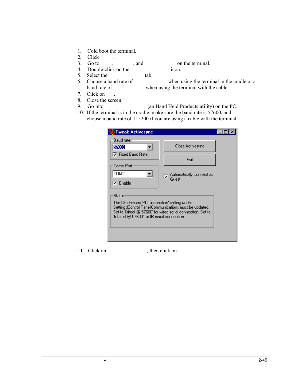 Hand Held Products DOLPHIN 9500 User Manual | Page 55 / 132