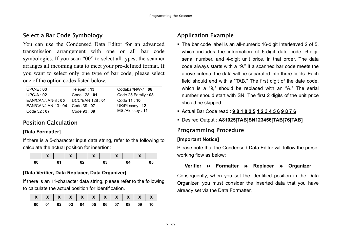 Hand Held Products 3080 User Manual | Page 51 / 67