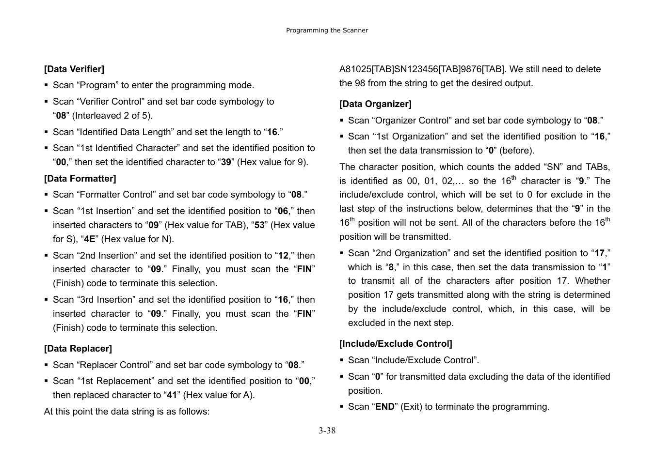 Hand Held Products 3080 User Manual | Page 52 / 67