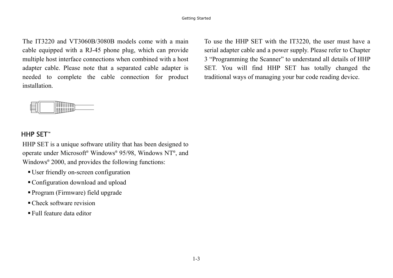 Hand Held Products 3080 User Manual | Page 9 / 67