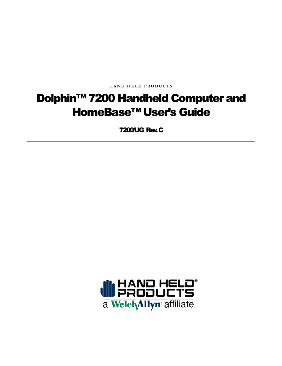 Hand Held Products 7200/UG User Manual | 181 pages