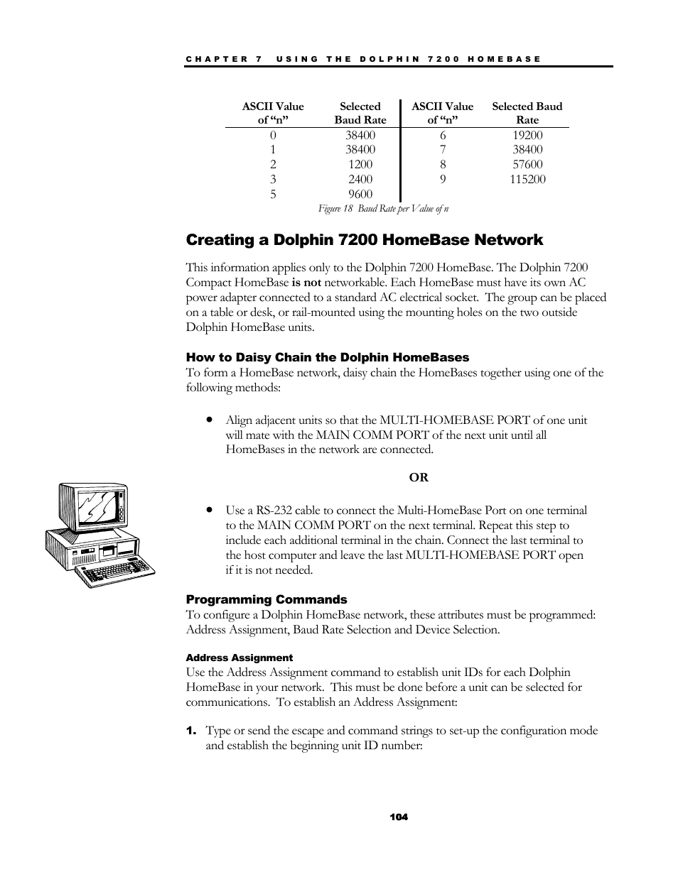 Creating a dolphin 7200 homebase network | Hand Held Products 7200/UG User Manual | Page 104 / 181