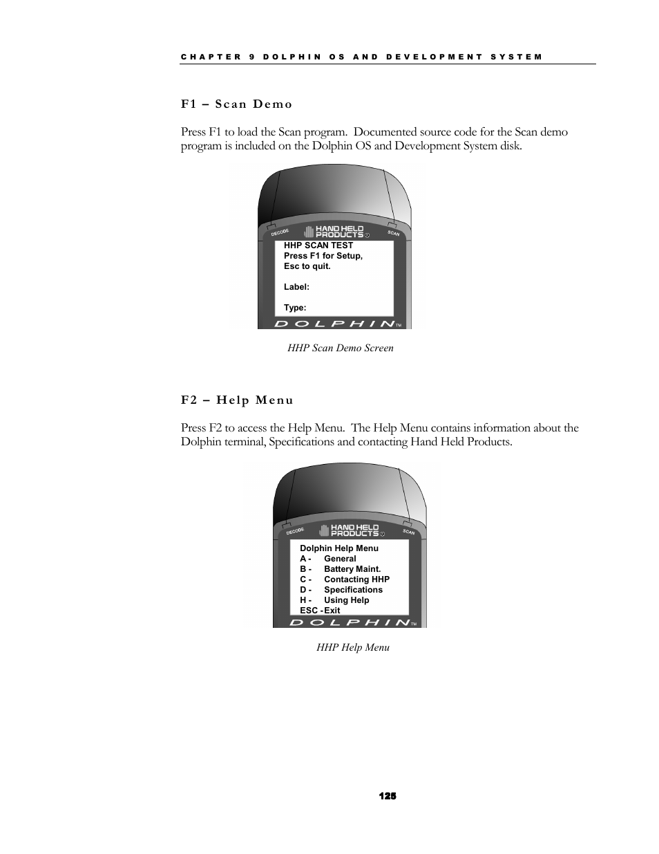 Hand Held Products 7200/UG User Manual | Page 125 / 181