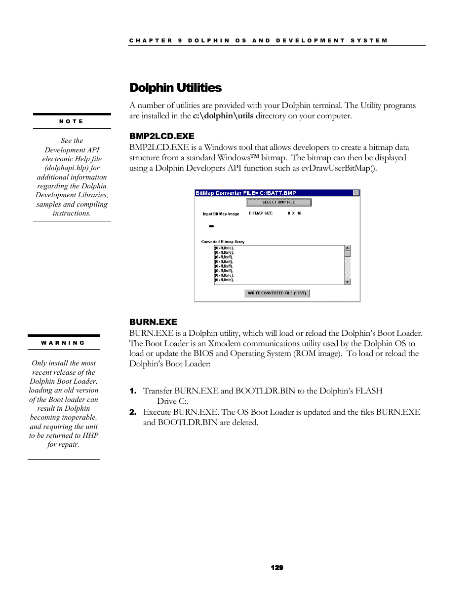 Dolphin utilities | Hand Held Products 7200/UG User Manual | Page 129 / 181