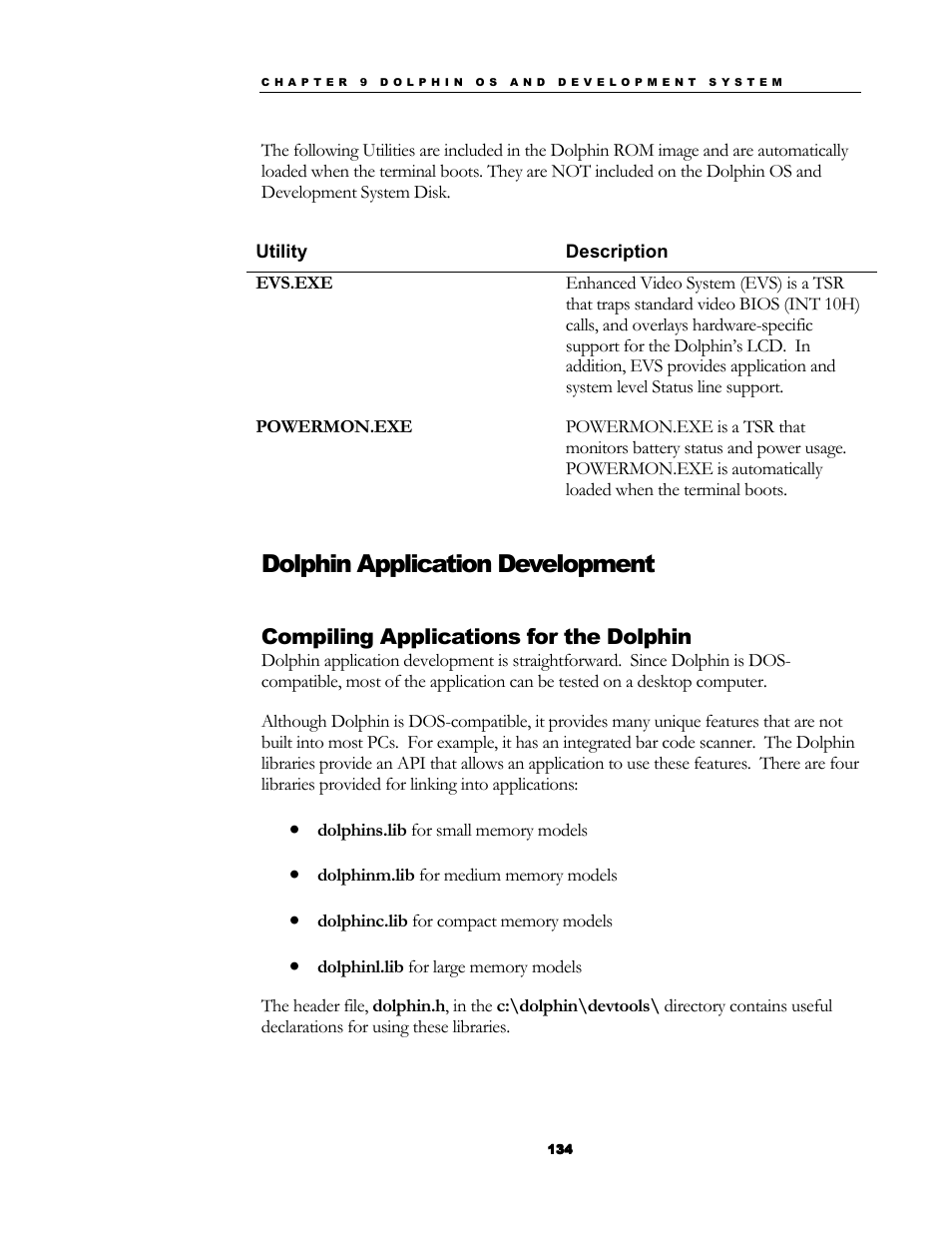 Dolphin application development | Hand Held Products 7200/UG User Manual | Page 134 / 181