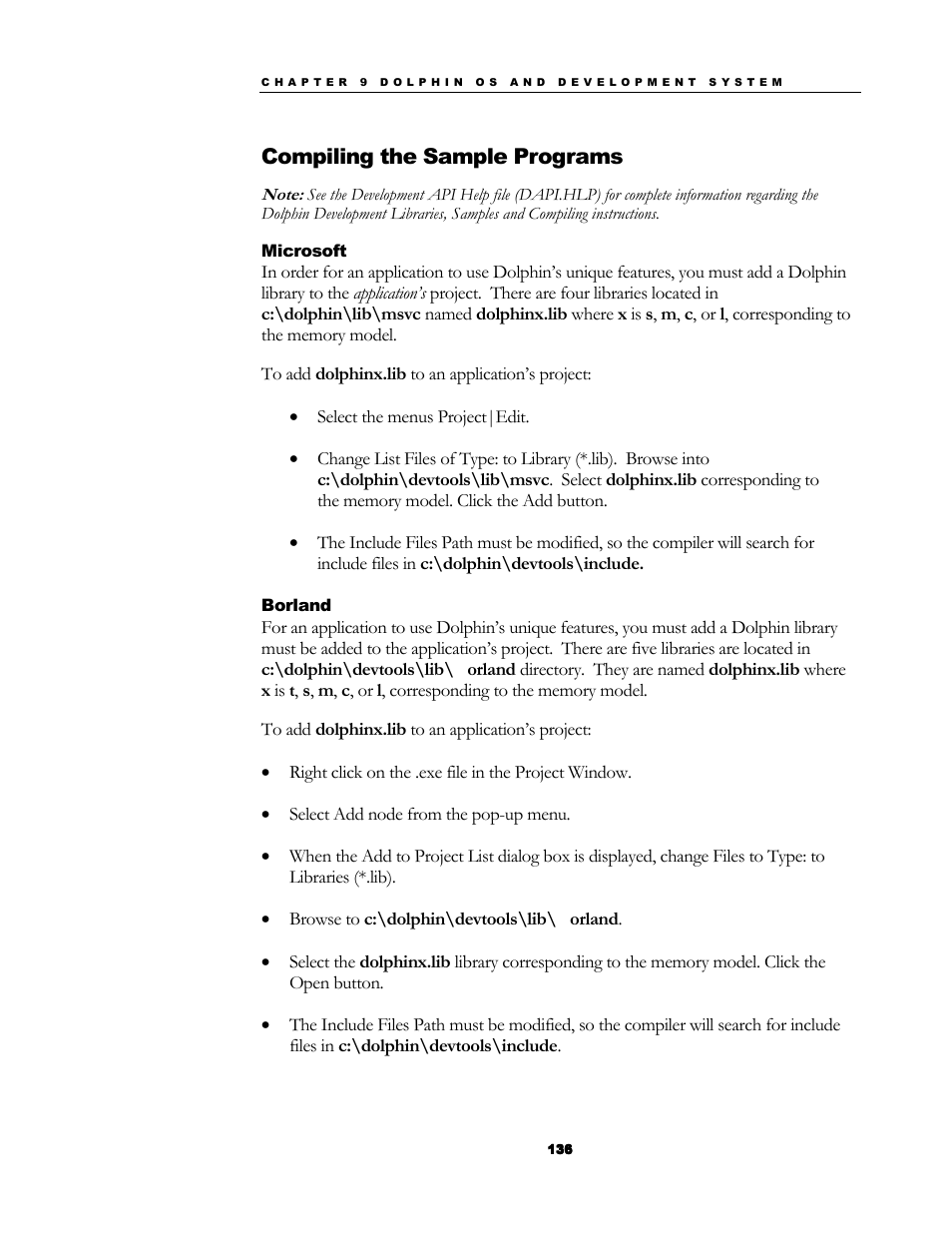 Compiling the sample programs | Hand Held Products 7200/UG User Manual | Page 136 / 181