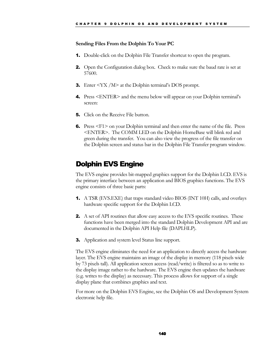 Dolphin evs engine | Hand Held Products 7200/UG User Manual | Page 140 / 181