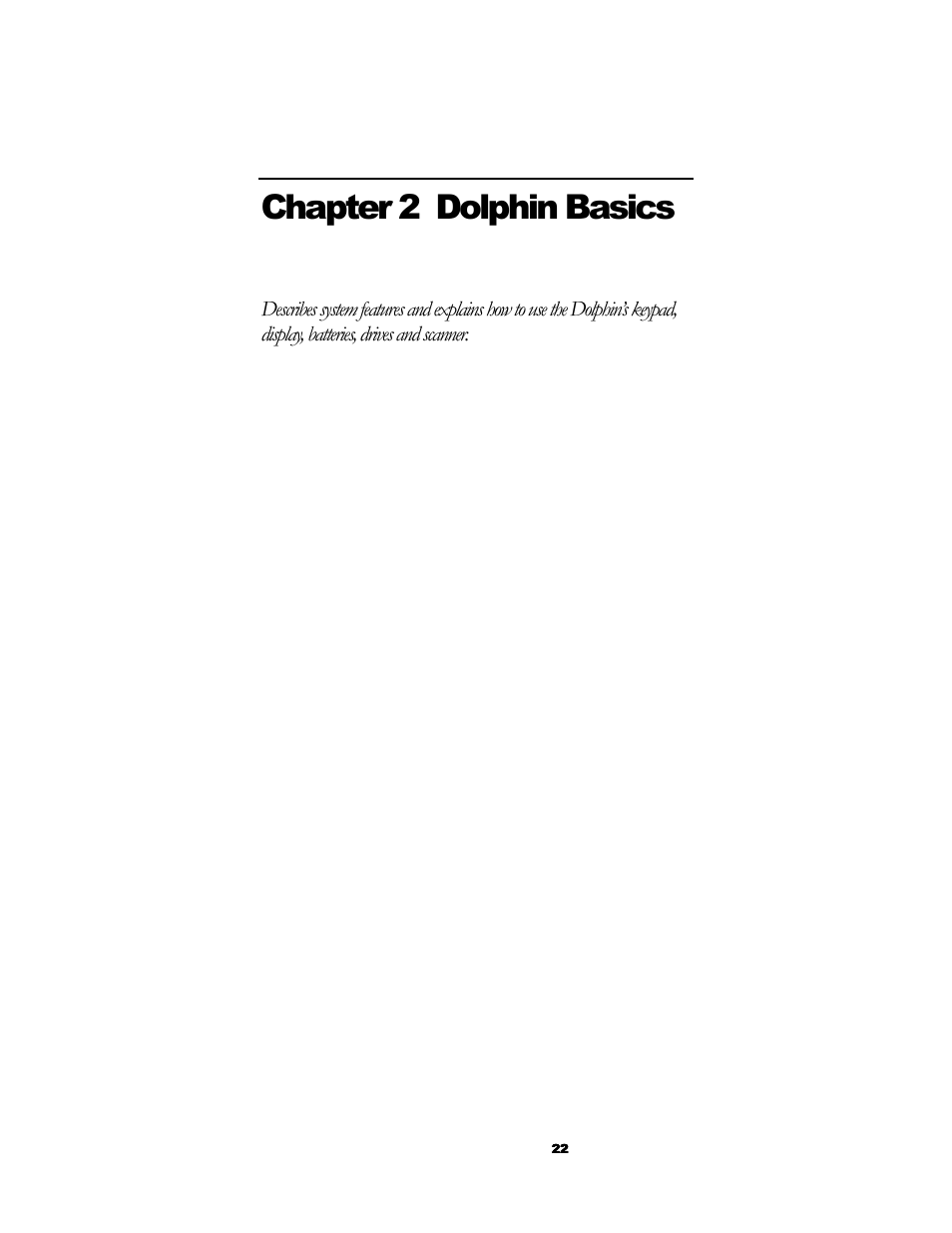 Chapter 2 dolphin basics | Hand Held Products 7200/UG User Manual | Page 22 / 181