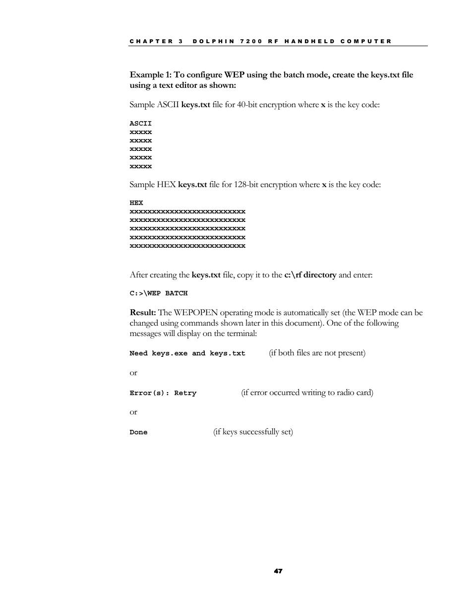 Hand Held Products 7200/UG User Manual | Page 47 / 181