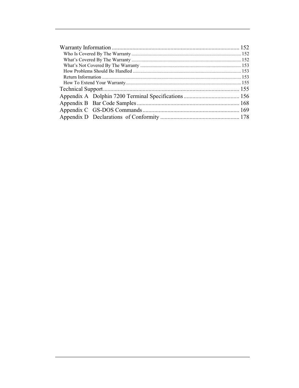 Hand Held Products 7200/UG User Manual | Page 6 / 181