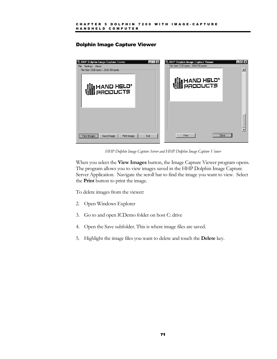 Hand Held Products 7200/UG User Manual | Page 71 / 181