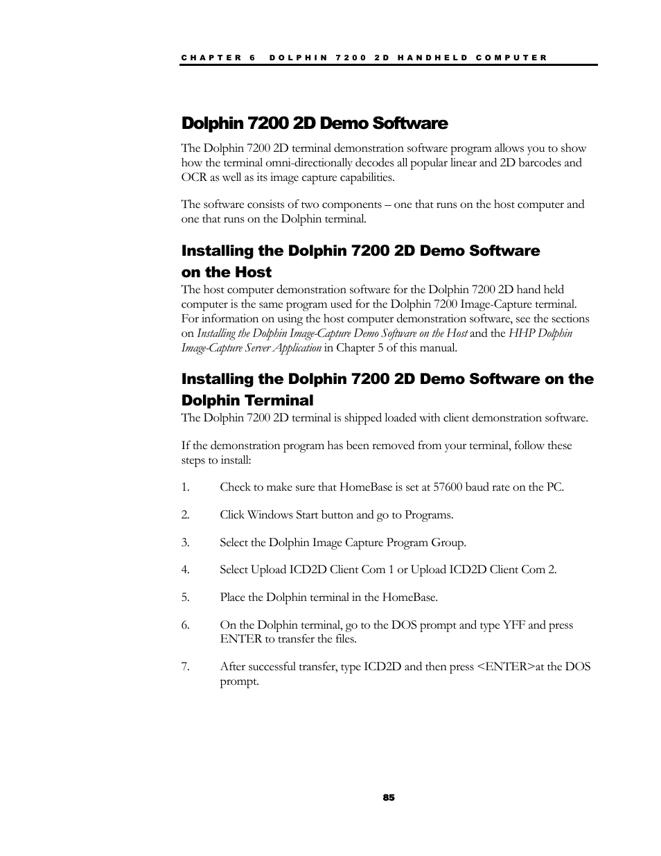 Hand Held Products 7200/UG User Manual | Page 85 / 181